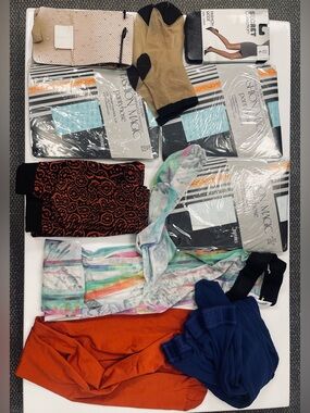 Wolford Tights Bundle + Vintage Stockings Lot (10+ Pairs) Mixed Colors